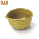 日本製 赤津燒片口抹茶碗 - 黄瀬戸