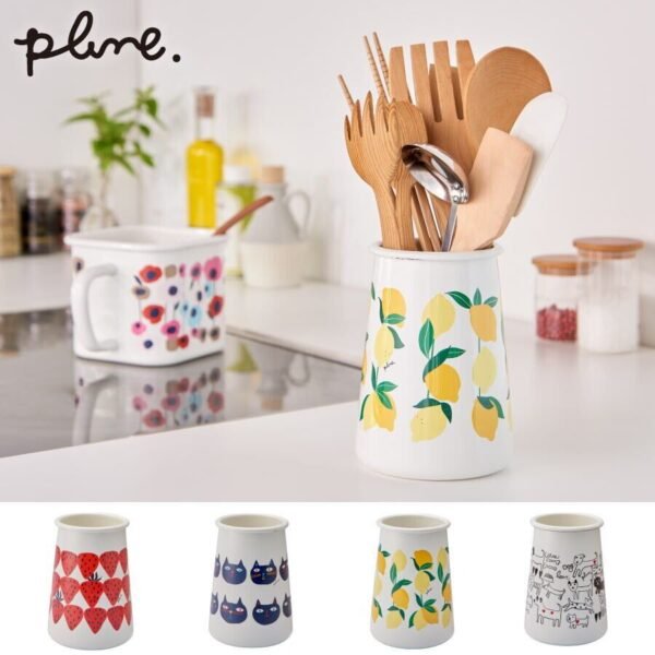 日本製 Plune. 琺瑯工具收納筒 - 4款
