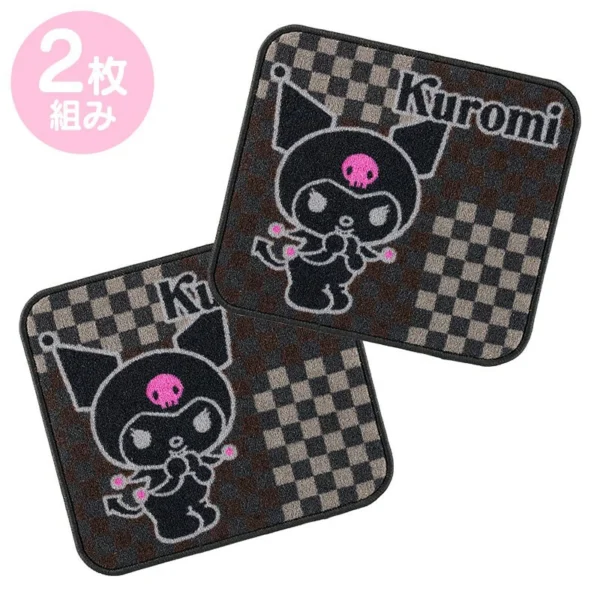 日本製造 Kuromi 汽車後座地毯2塊套裝