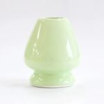常滑燒手工陶器 茶筅座 茶筅架 - 粉綠色
