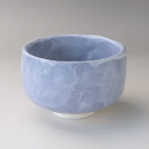 日本製 美濃燒 青志野敲紋 抹茶碗