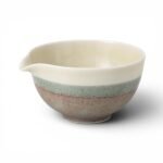 日本製 美濃燒 萌黃 片口抹茶碗