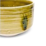 日本製 黄瀬戸散步貓茶筅與隱貓抹茶碗套裝