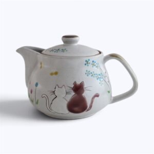 日本【色絵 遊】工房製【陽陽系列】手作陶瓷急須日式茶壺（360ml）