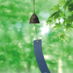 日本南部鐵器 岩鋳謹製 線香花火風鈴 - 金黑