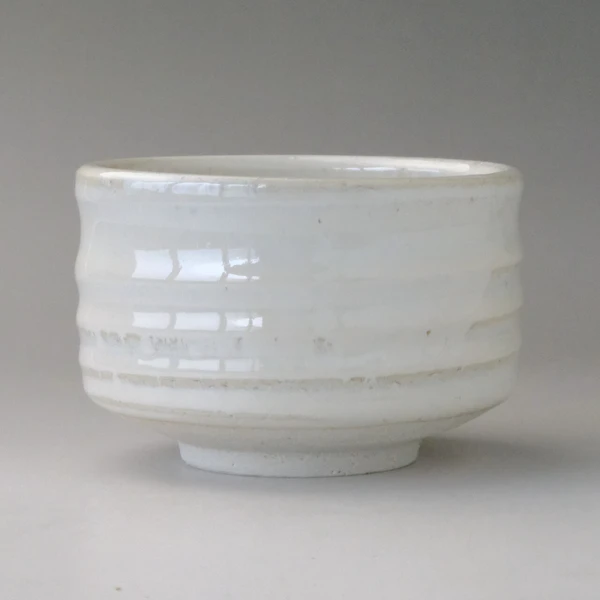 日本製 美濃燒 白萩抹茶碗