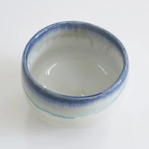 美濃燒 吳須清流抹茶碗,傾斜角度富士圖片