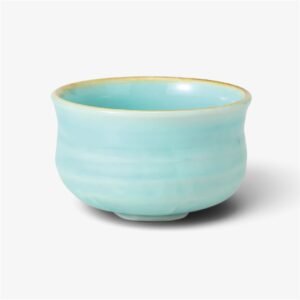 日本製 美濃燒海洋藍野點抹茶碗