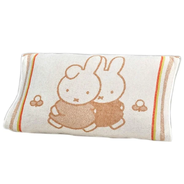 nishikawa-miffy-stretchy-towel-pillow-case - brown colour