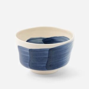 日本製 京燒 吳須藍手刷紋迷你茶碗 | 10cm / 250ml