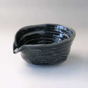 日本製 美濃燒 織部 片口抹茶碗