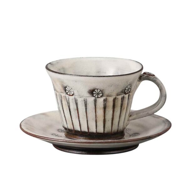 minoware-kohiki-shinogi-coffee-cup-and-saucer-set